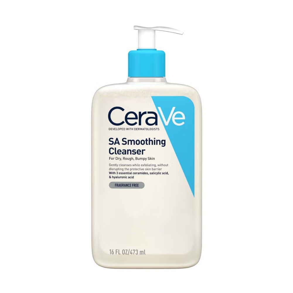 CeraVe SA Smoothing Cleanser with Salicylic Acid for Dry, Rough &  Bumpy Skin 473ml