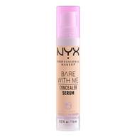 NYX Professional Makeup Concealer, Bare With Me Concealer Serum, Up to 24 Hour Hydration, Infused with Tremella Mushroom, Cica and Green Tea.